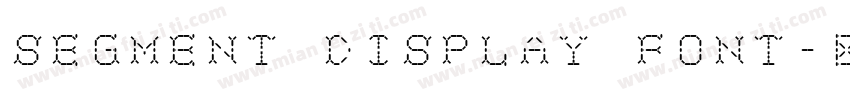Segment display font字体转换
